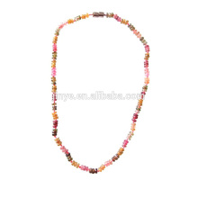 Bohemain bunte natürliche Semi Precious Stone Perlen Halskette Schmuck